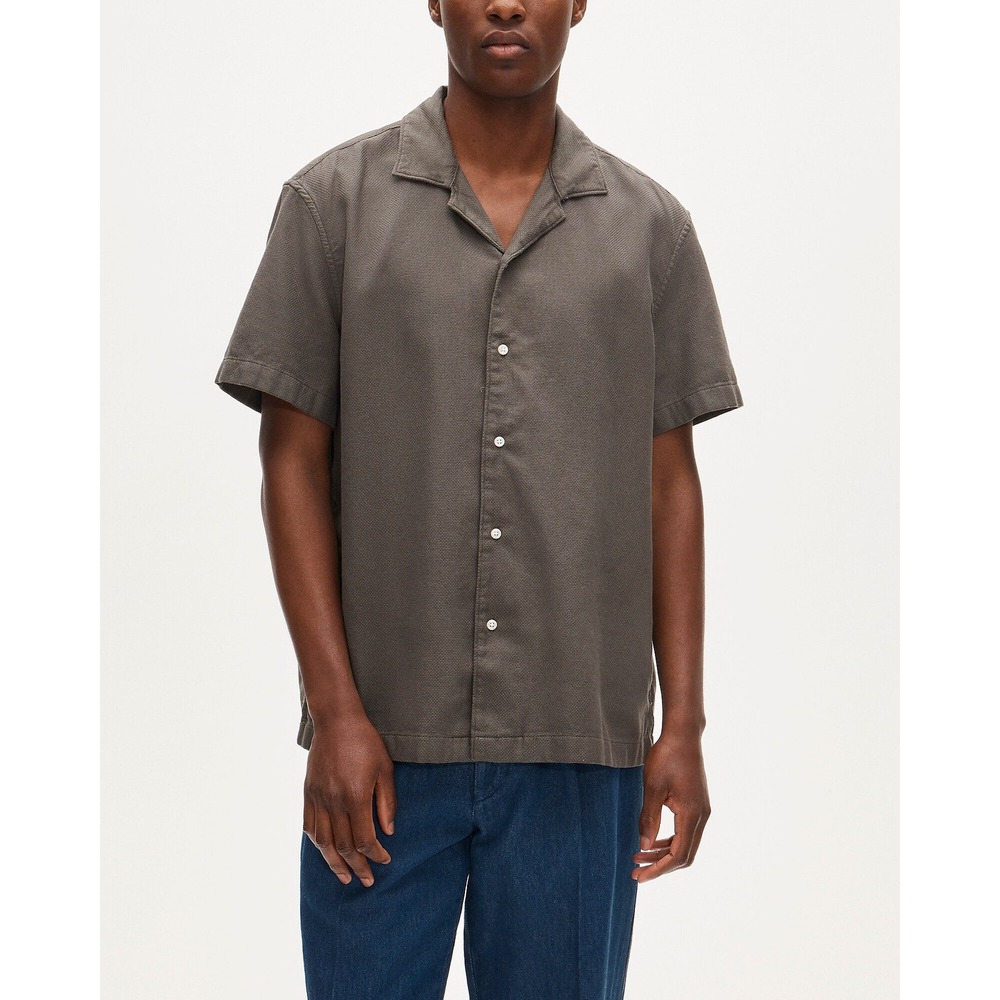 J. Crew Short Sleeve Camp Collar Shirt Salt Rock Size Medium